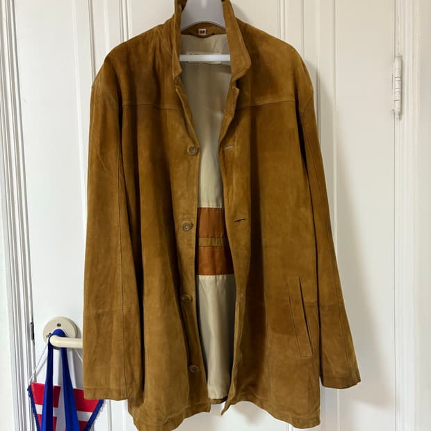 Vintage Suede Car Coat