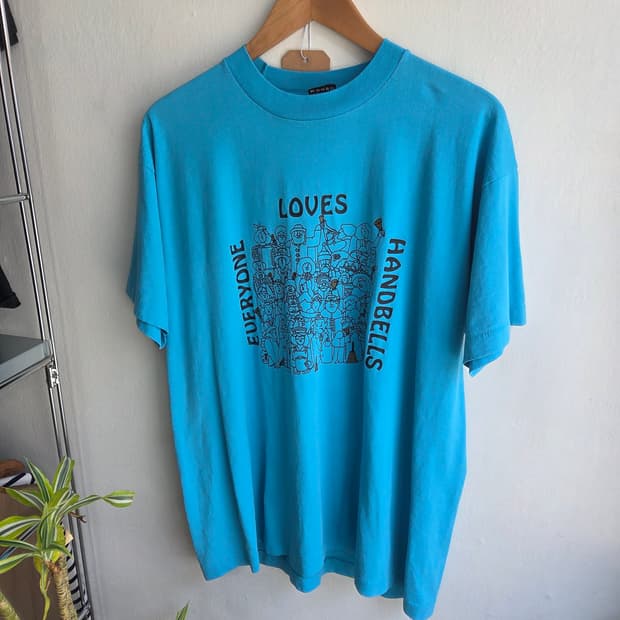 미제90s "Everyone Loves Handbells" 싱글스티치 티