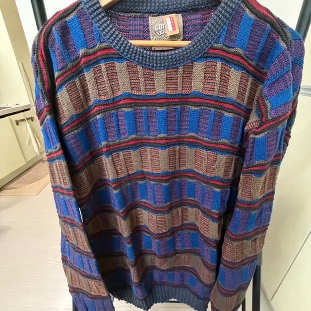 빈티지패턴 니트