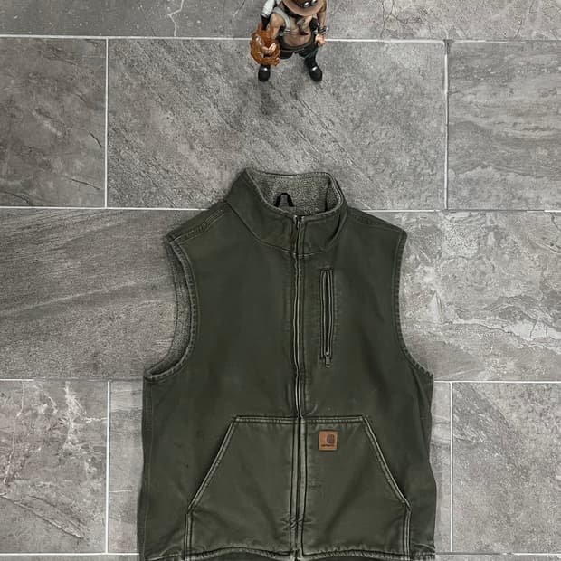 (M)칼하트 셰르파 넥 조끼베스트 V33 ARG 아미그린