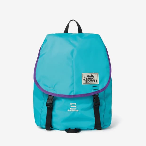 에스이오 DRAWSTRING NYLON BACKPACK_TURQUOISE