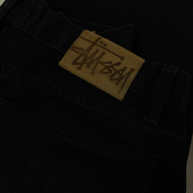 스투시 빅올진 데님 팬츠 블랙 32