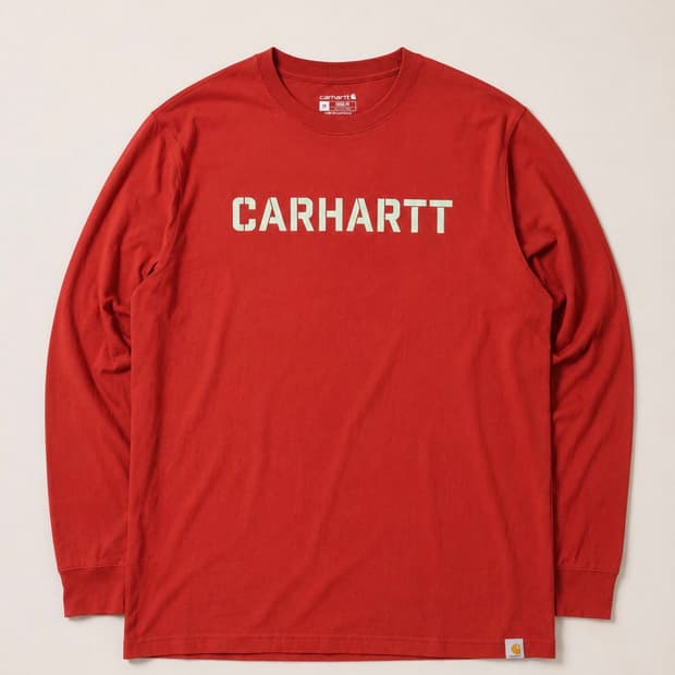 Carhartt 칼하트 레드 롱 슬리브