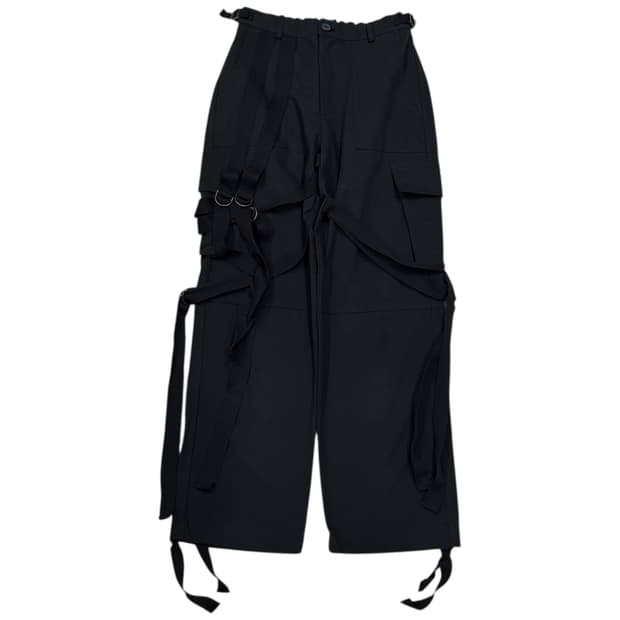 쓰리타임즈 아마존 카고 트라우저 팬츠 바지 블랙