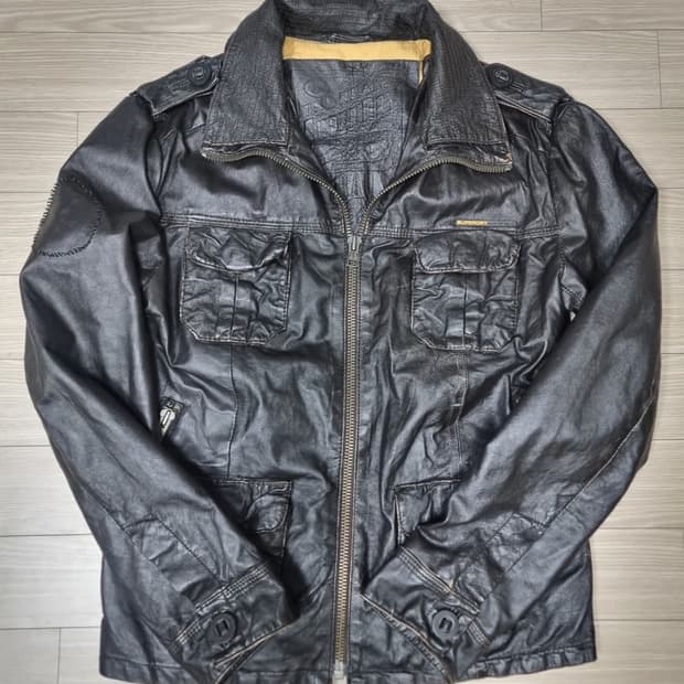 슈퍼드라이배컴 가죽자켓(L)