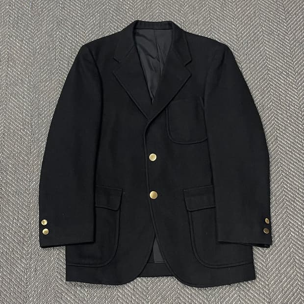 VAN JAC 금장버튼 모직 블레이저 v0162