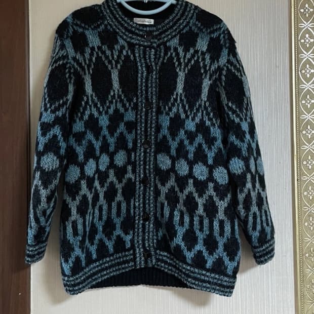 빈티지 패턴 가디건