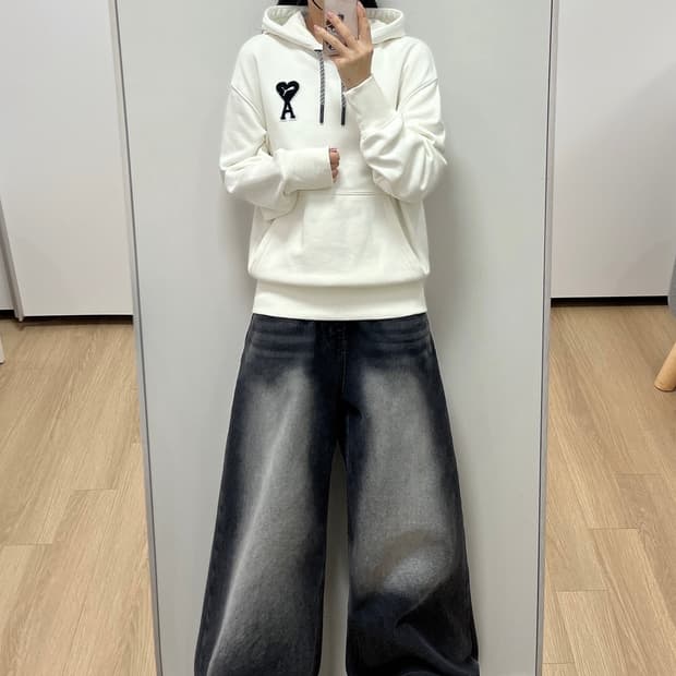 아미 x 푸마 마쉬멜로우 후드티