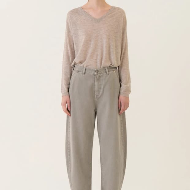 새상품)킨더살몬쉬셀 1사이즈 Schussel Jeans dustygray