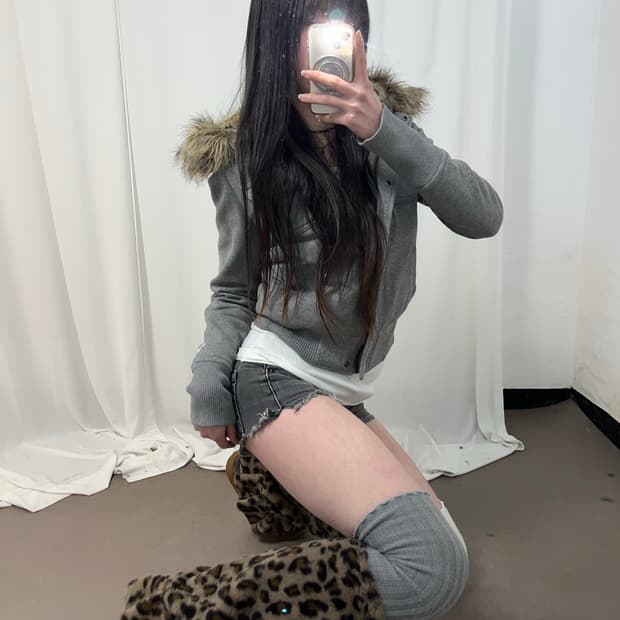 American Eagle 그레이 울프죠 후드집업