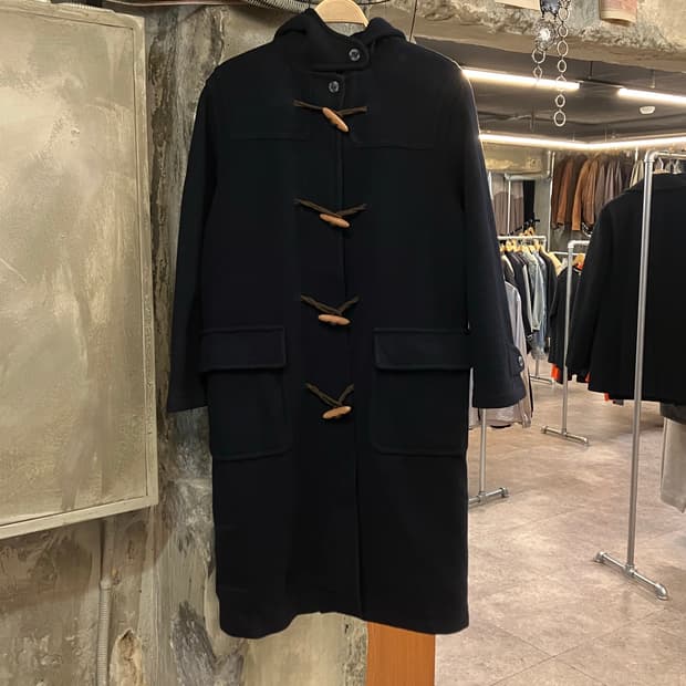 라코스테 후드 떡볶이 코트 블랙 #csz2724 