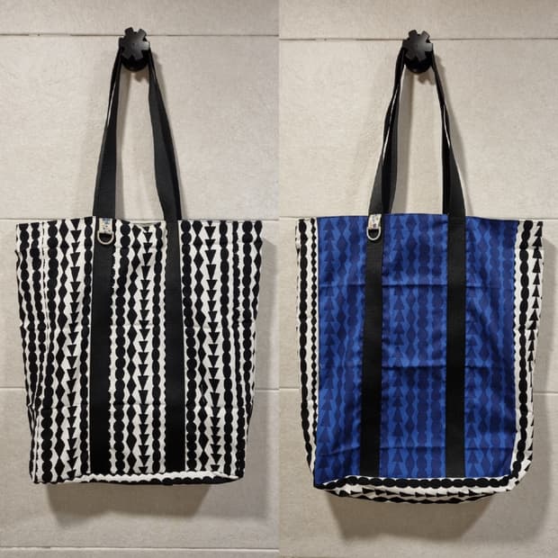 핀란드 숲 양면쇼퍼 남녀공용 북유럽 숄더백