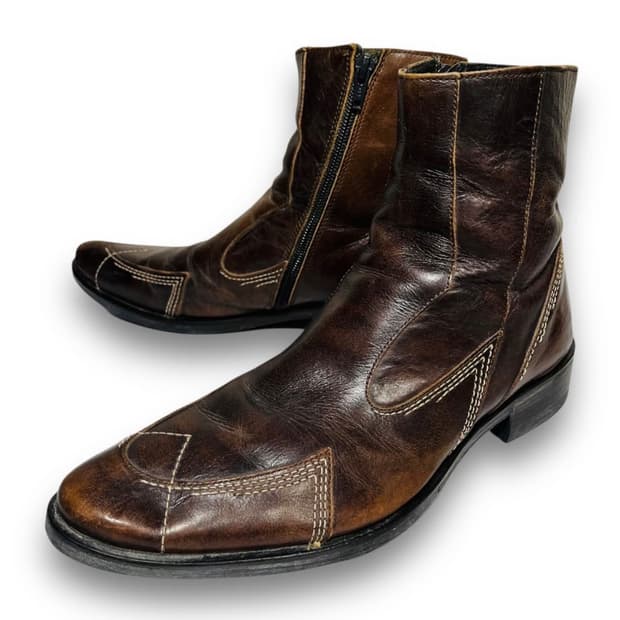 Roberto Vera pelle Western vintage boots