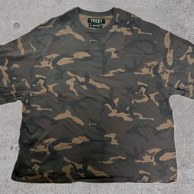 [2XL] 이지 Yeezy 아디다스 시즌1 카모 티셔츠