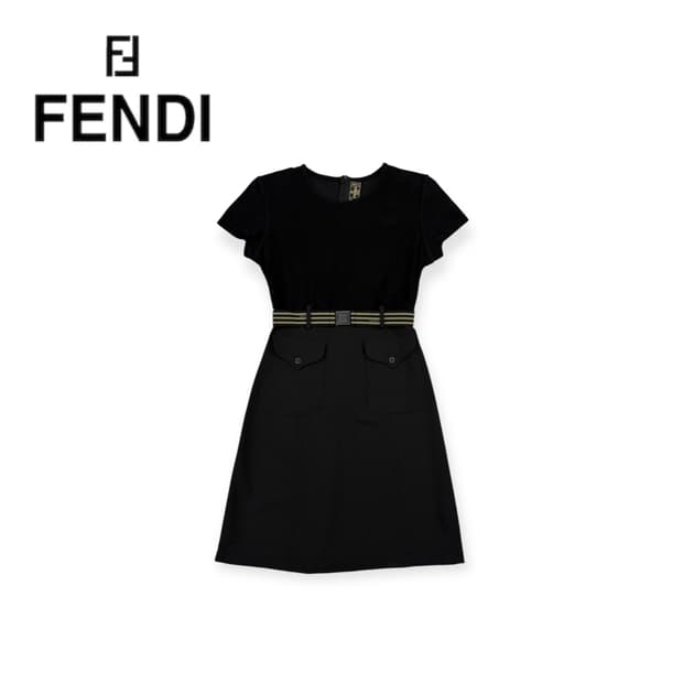 [ 38 ] 펜디 A라인 반팔 원피스