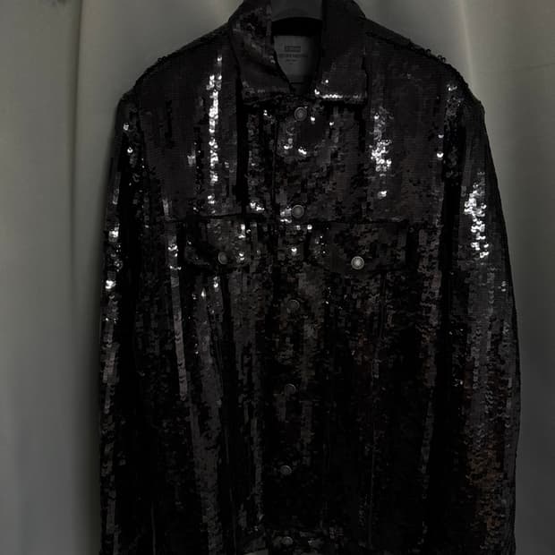 zara x steven meisel 콜라보 스팽글 자켓
