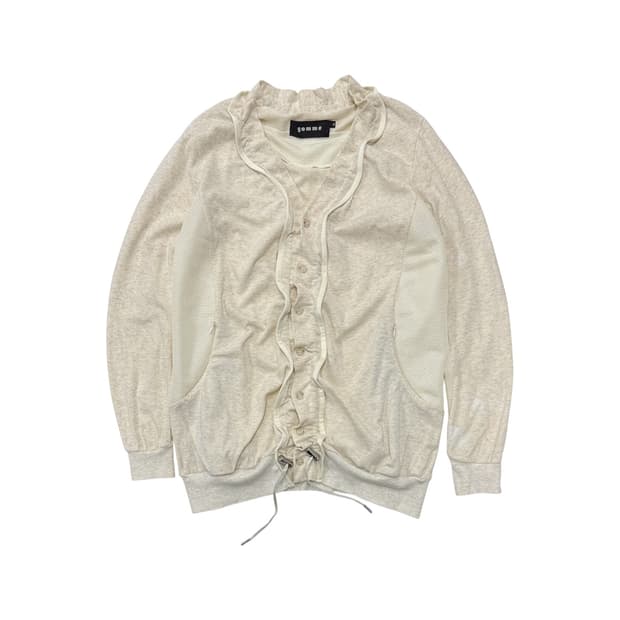 Gomme shirring cardigan