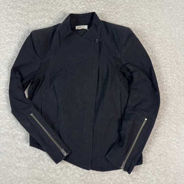 헬무트 랭 비대칭 모토 재킷