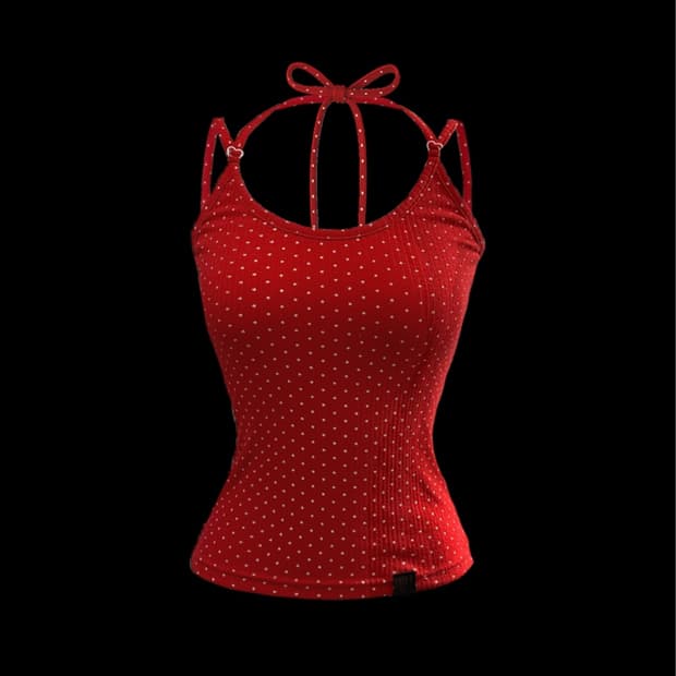 Toh 티오에이치 Bheart sleeveless (red)