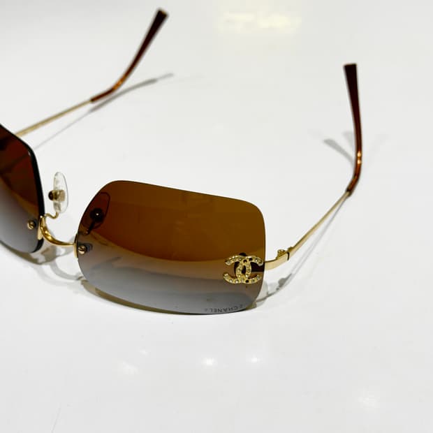 00‘s 샤넬 4017-D 빈티지 무테 선글라스