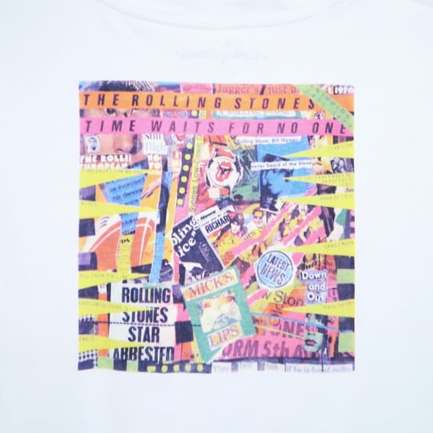 [GU x the Rolling Stones] crew neck tee