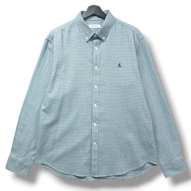 [110] 빈폴 마이크로체크패턴 패니파딩 코튼 긴팔셔츠