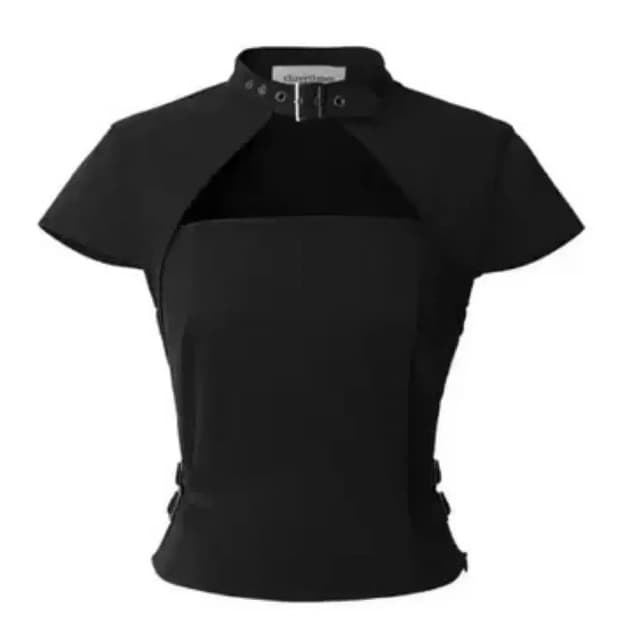 (새상품) 쓰리타임즈 tidy 버클 탑 블랙