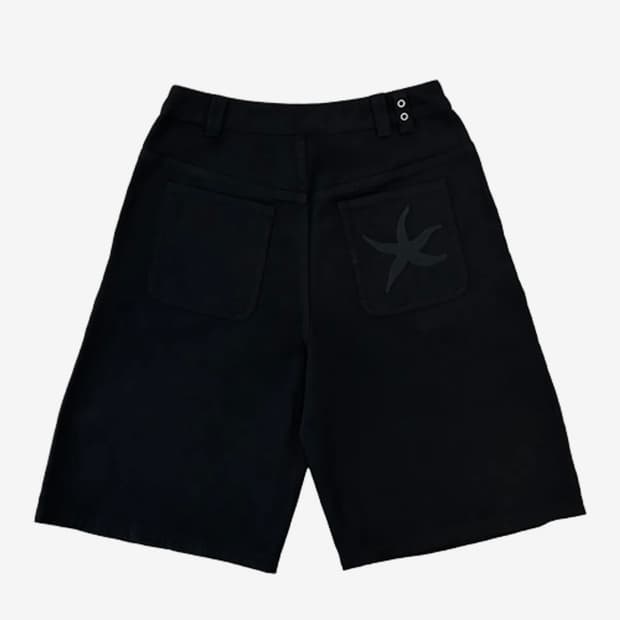 TCM vintage starfish half pants (black)