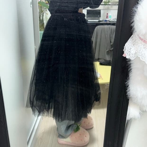 꼼데가르송 튤 스커트