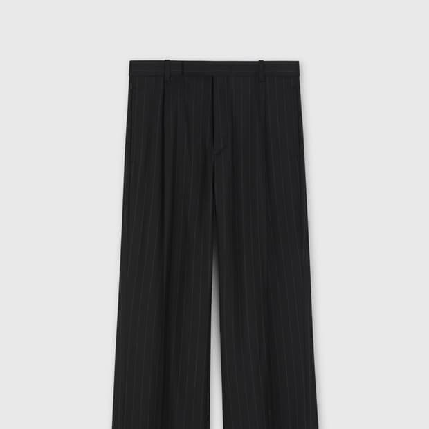 BERGAMO TAILORED TROUSERS BLACK STRIPE