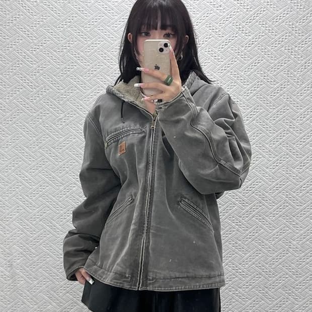 칼하트 빈티지 디트로이트 덕액티브 J141 자켓 L C11180