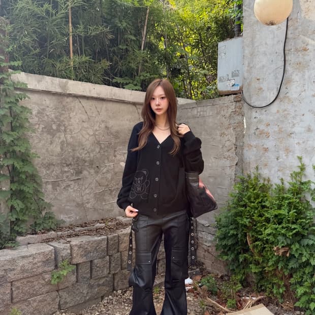 히스테릭글래머 퍽베어 가디건