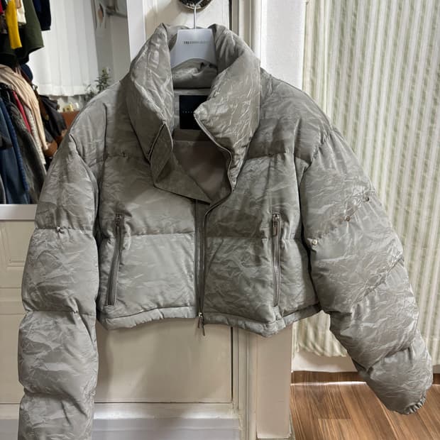 트리밍버드 24fw 크랙 링클 패딩 점퍼 treemingbird