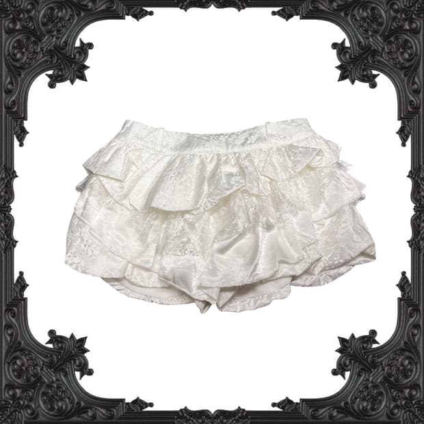 frill skirt pants