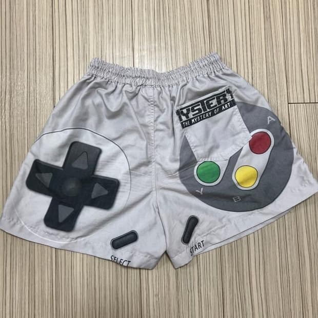 서브컬쳐 일본 빈티지 아노깔 닌텐도 플레이스테이션 컨트롤러 반바지 팬츠