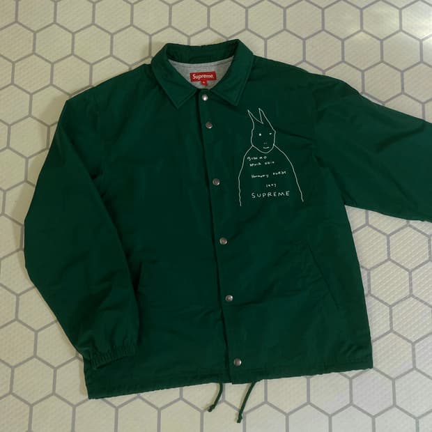 (m) 슈프림 22ss 구모 코치자켓 그린