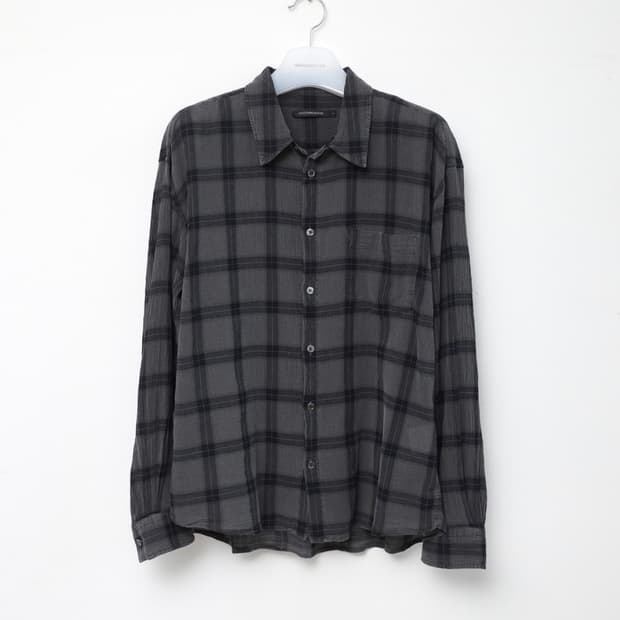 해칭룸 클래식 셔츠 체크 차콜 (M) 사이즈