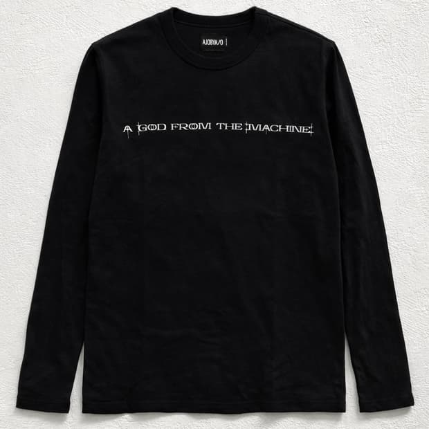 아조바이아조 블랙 롱슬리브 릴랙스드핏