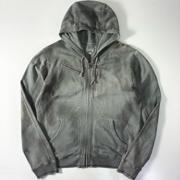 Diesel  디젤 페이딩 그런지 후드집업  