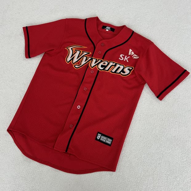 Sk와이번스 박희수 47번 빨간색 야구 유니폼 m