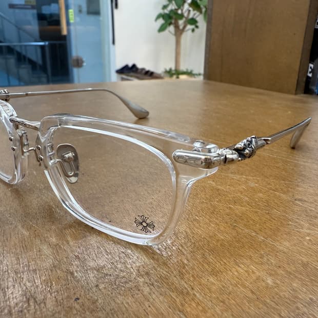 크롬하츠 신상 안경 snat 클리어 색상 팝니다. 보증서 영수증 풀포함