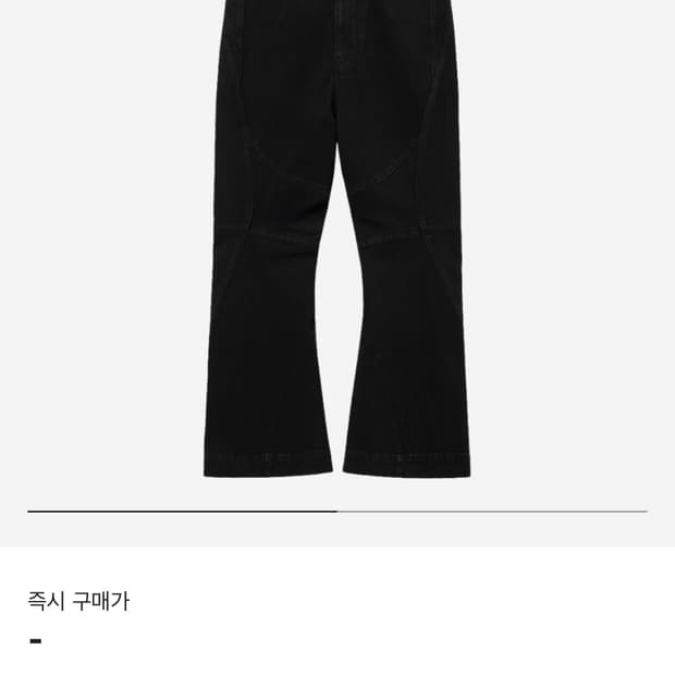 (중고/48) 우영미 24fw 패널드 데님 팬츠 블랙 48사이즈