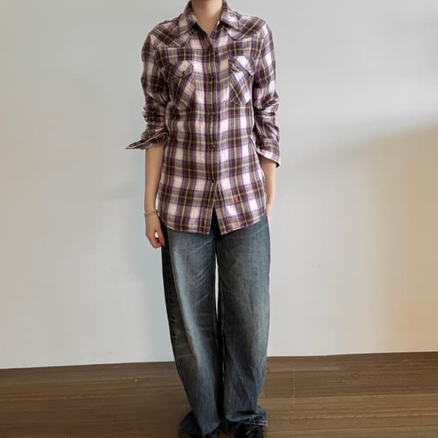 Check Western Flannel Shirt