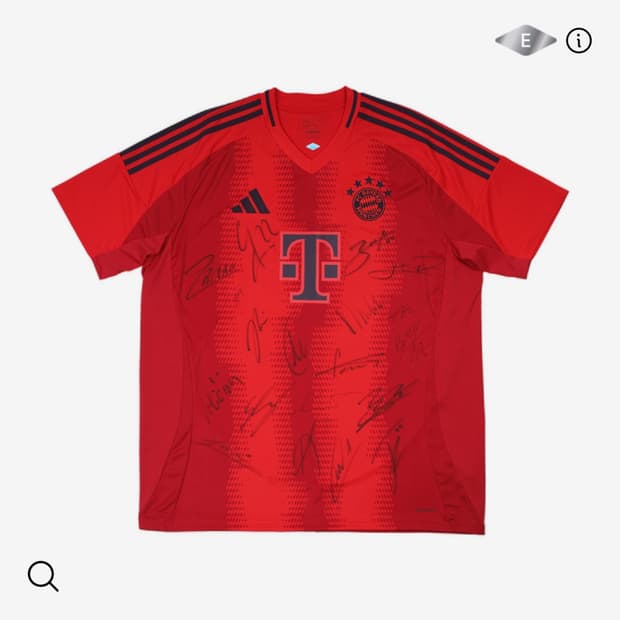 뮌헨 선수단 친필사인 바이에른 뮌헨 24-25 홈 유니폼