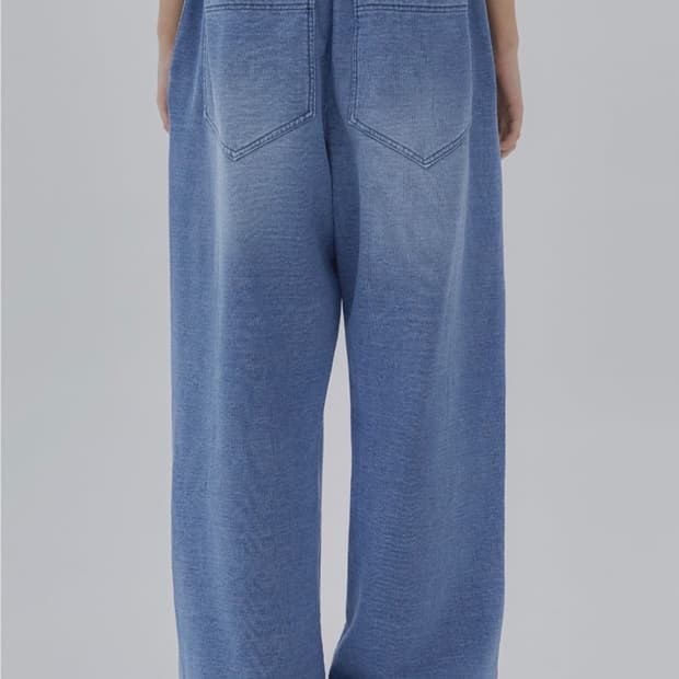 트리밍버드 데님 스웻셋업 하의 팬츠