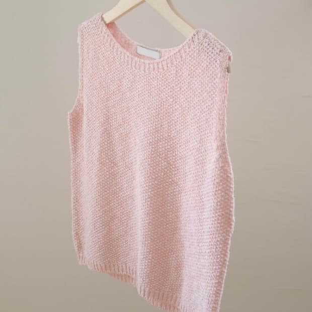 [the butter cream] cotton popcorn knit 