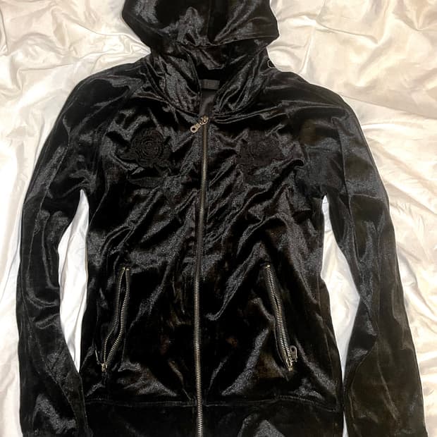 FUGA 벨벳 후드집업