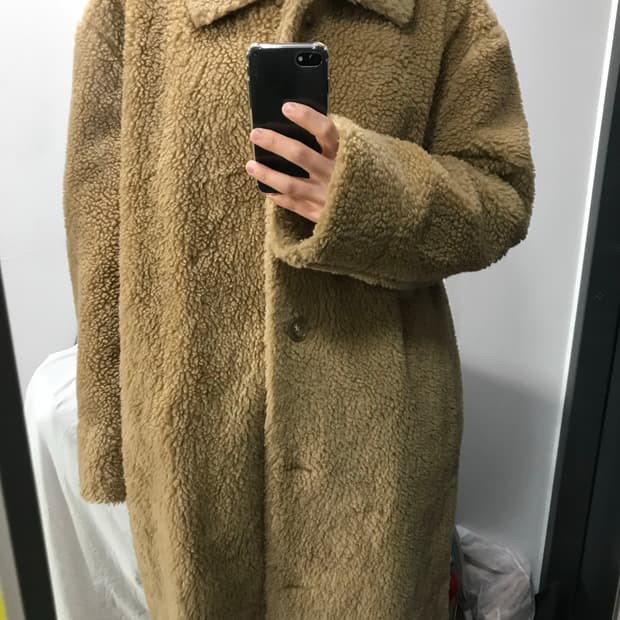 프롬비기닝 롱 뽀글이코트