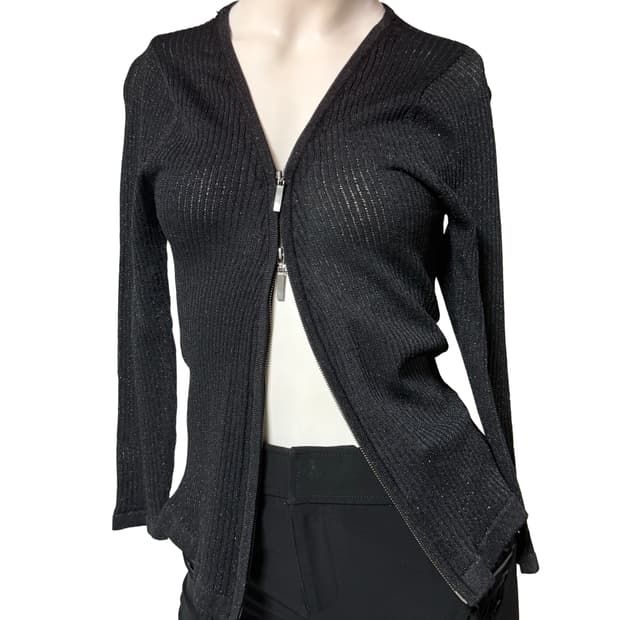 Vtg y2k 글리터 투웨이 가디건