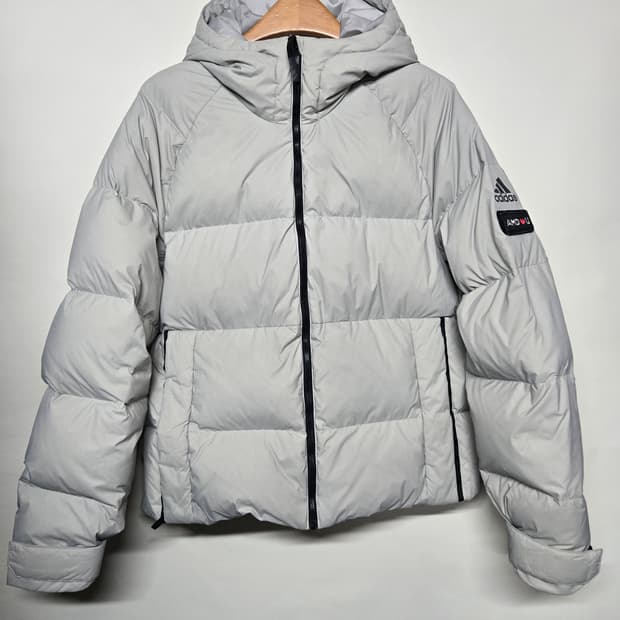 아디다스 AMD WU 여성 패딩 점퍼 그레이 XL